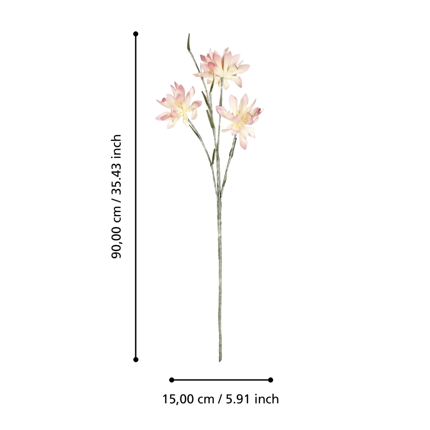 Eglo - Dirbtinė gėlė 90 cm rausva