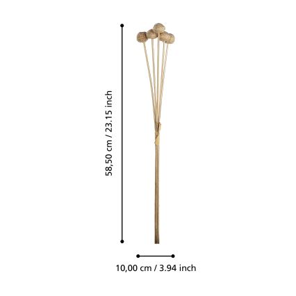 Eglo - Dirbtinė gėlė 58,5 cm auksas