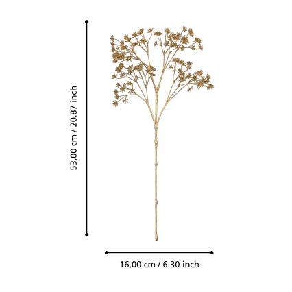 Eglo - Dirbtinė gėlė 53 cm auksas
