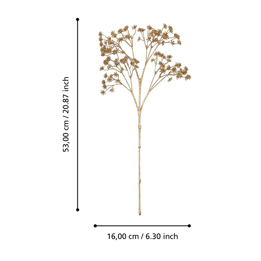 Eglo - Dirbtinė gėlė 53 cm auksas