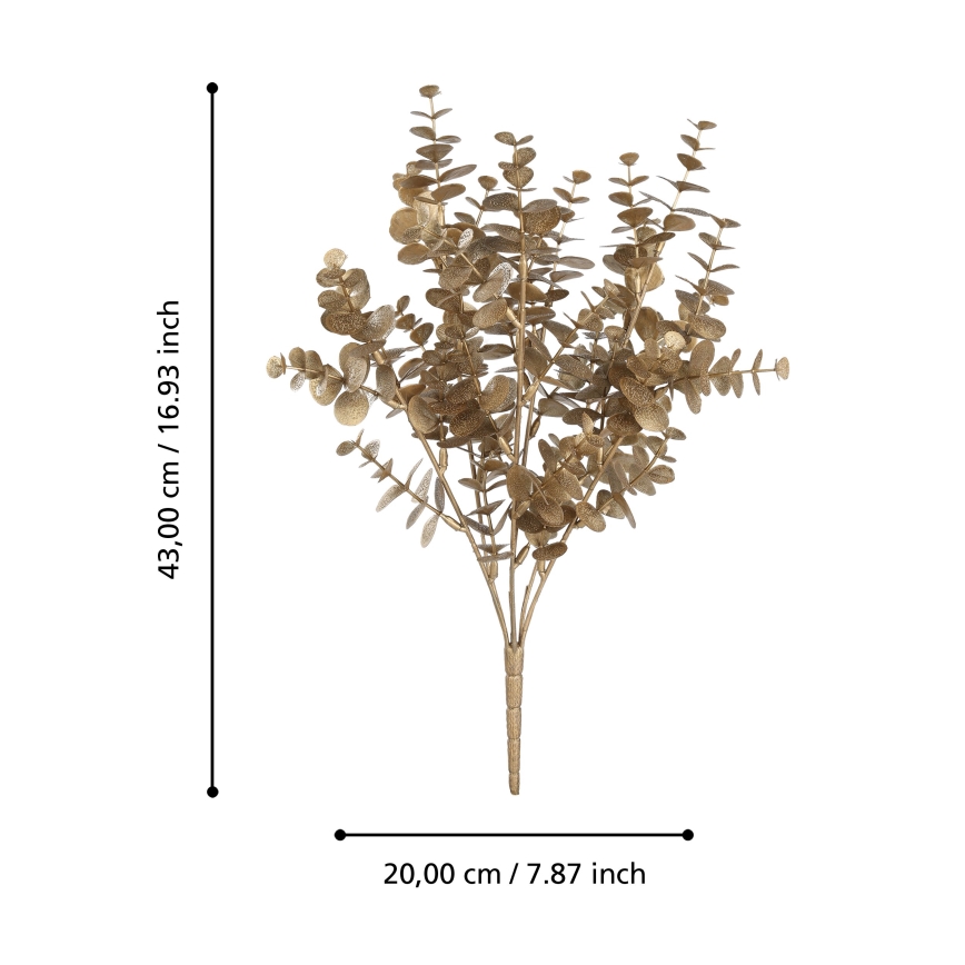Eglo - Dirbtinė gėlė 43 cm auksas