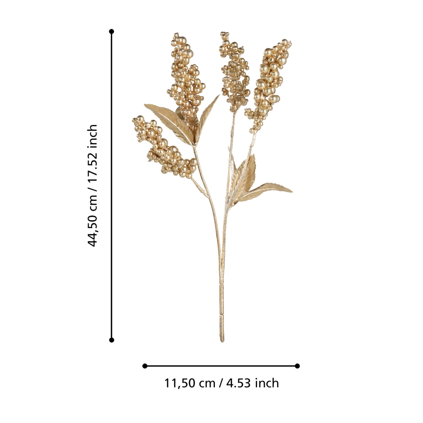 Eglo - Dirbtinė gėlė 44,5 cm auksas