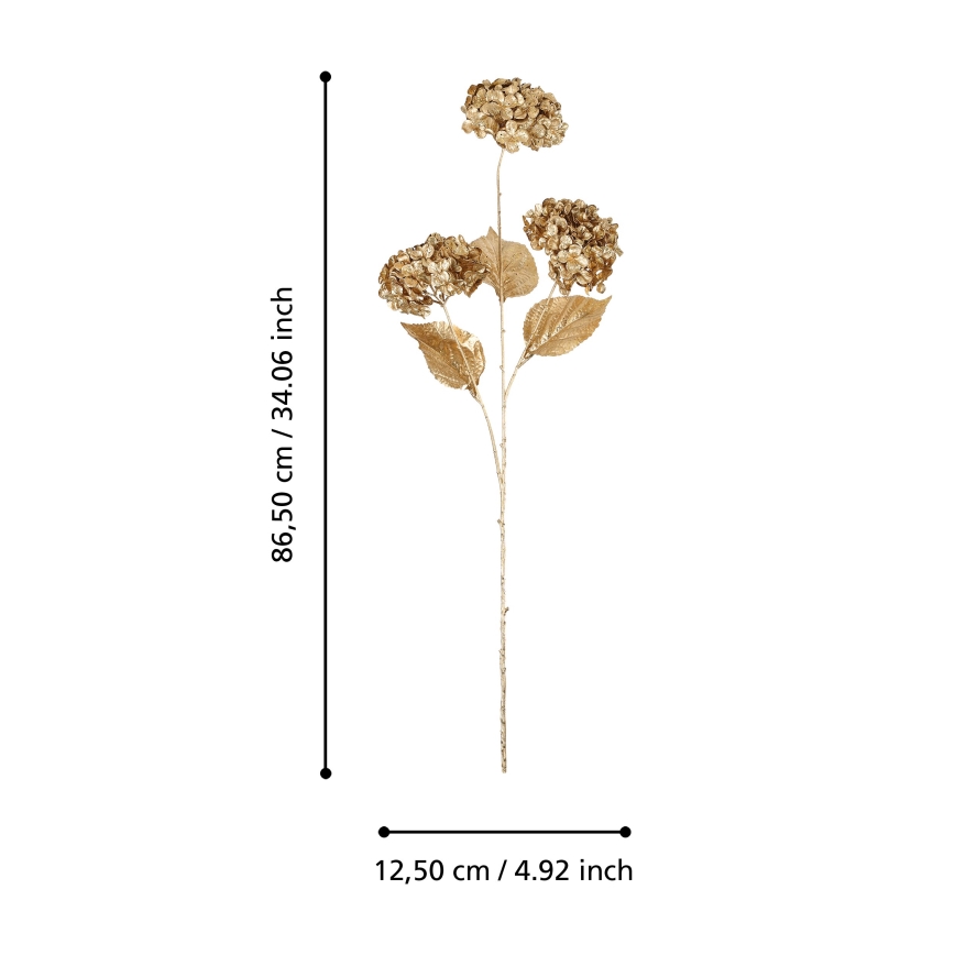 Eglo - Dirbtinė gėlė  86,5 cm auksas