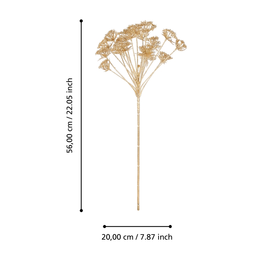Eglo - Dirbtinė gėlė 56 cm auksas