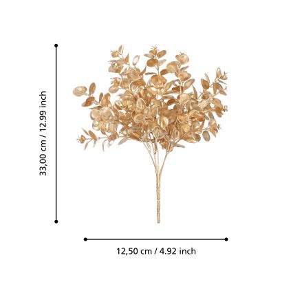 Eglo - Dirbtinė gėlė 33 cm auksas