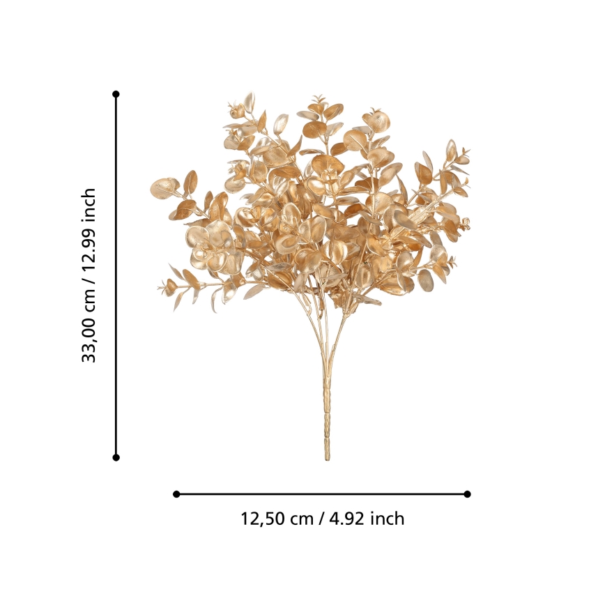 Eglo - Dirbtinė gėlė 33 cm auksas