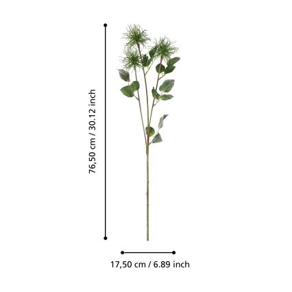 Eglo - Dirbtinė gėlė 76,5 cm žalia