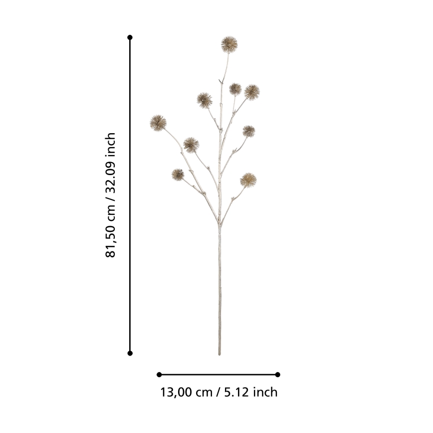 Eglo - Dirbtinė gėlė 81,5 cm auksas