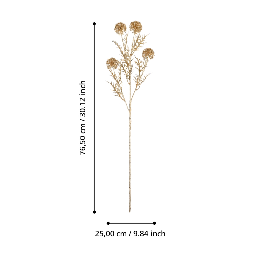 Eglo - Dirbtinė gėlė 76,5 cm auksas