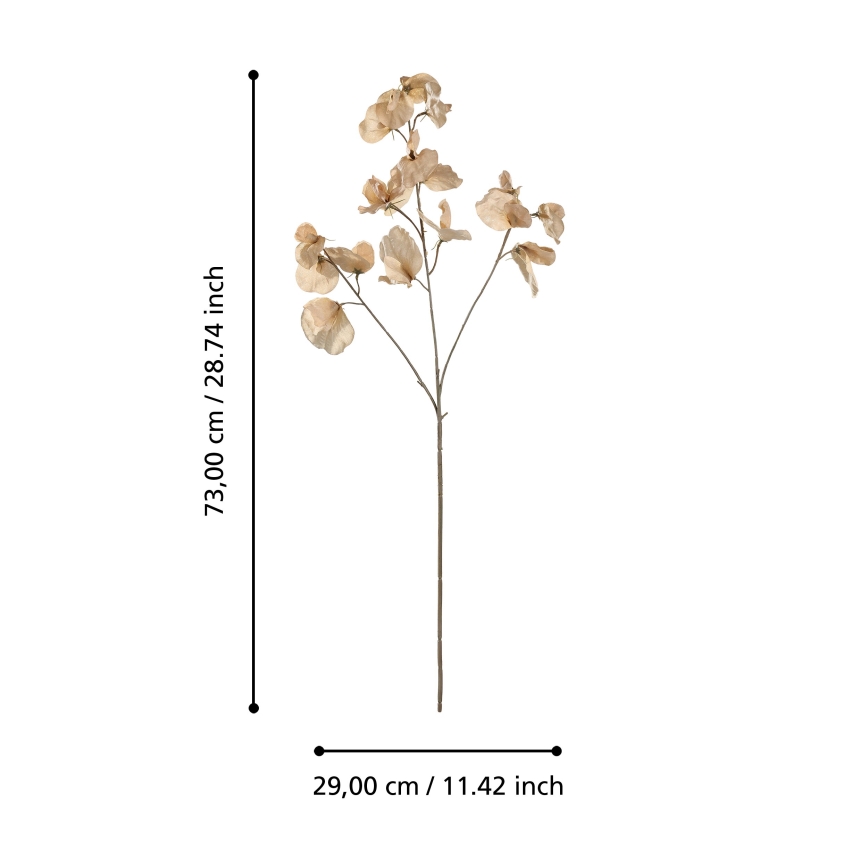 Eglo - Dirbtinė gėlė 73 cm smėlio spalva