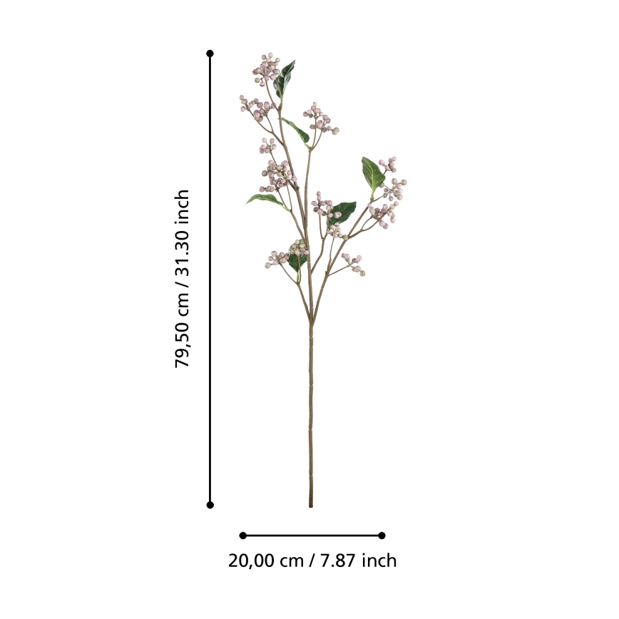 Eglo - Dirbtinė gėlė 79,5 cm rausva