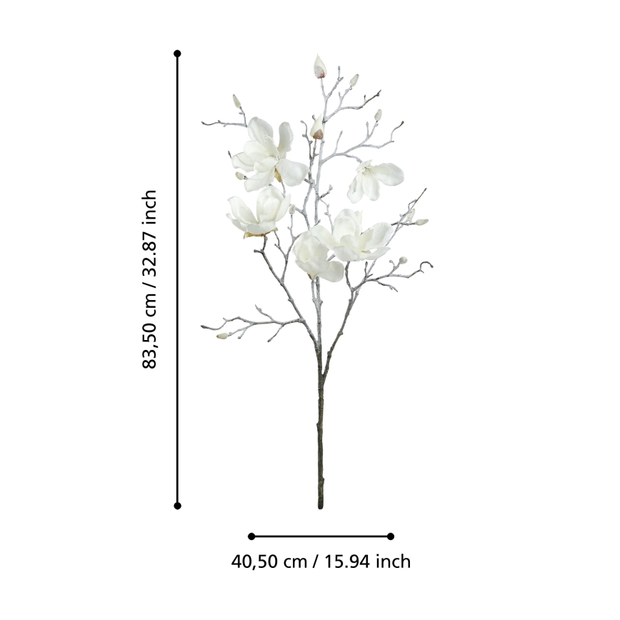 Eglo - Dirbtinė gėlė 83,5 cm balta