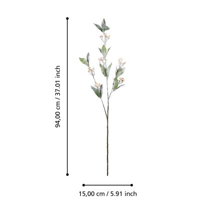 Eglo - Dirbtinė gėlė 94 cm kreminė/žalia
