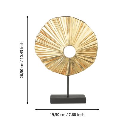 Eglo 429708 - Dekoracija URAKAWA 26,5x19,5 cm auksinė/juoda