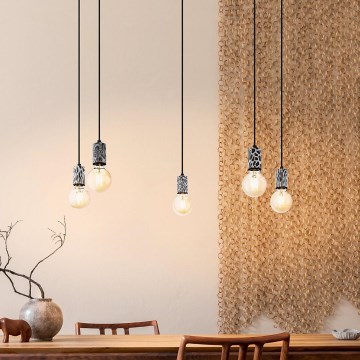 Eglo 43314 - pakabinamas šviestuvas COULSDON 5xE27/10W/230V