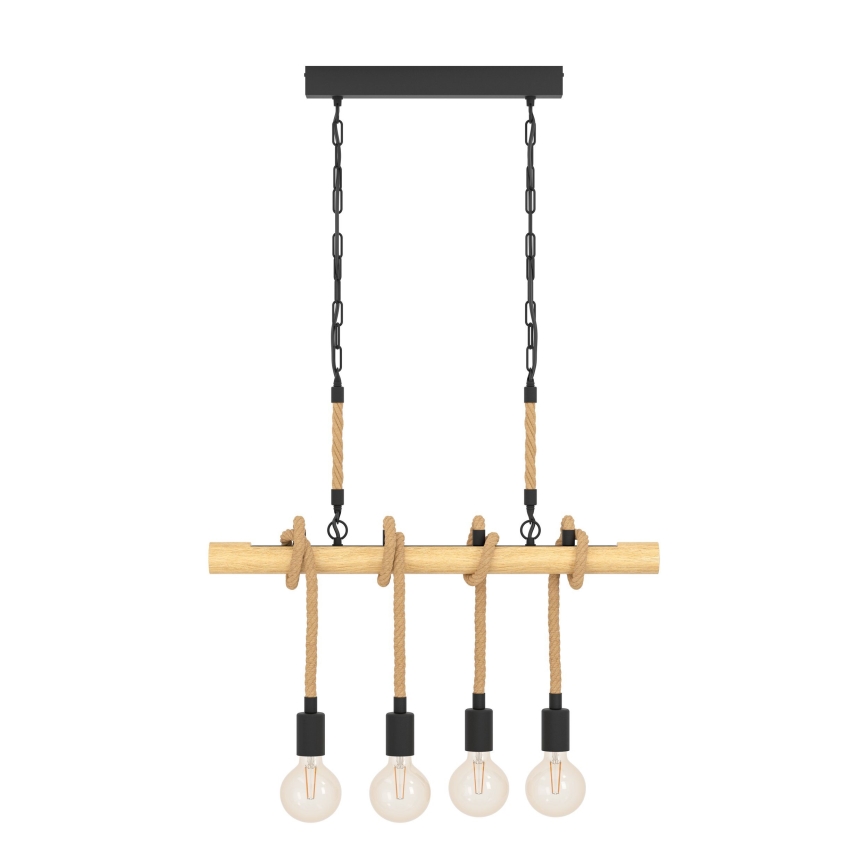 Eglo 43318 - Liustra ant grandinės YOUNGSTOWN 4xE27/40W/230V