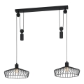 Eglo 43438 - Pakabinamas šviestuvas ant laido WINKWORTH 2x E27/40W/230V