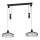 Eglo 43438 - Sietynas ant virvės WINKWORTH 2xE27 / 40W / 230V