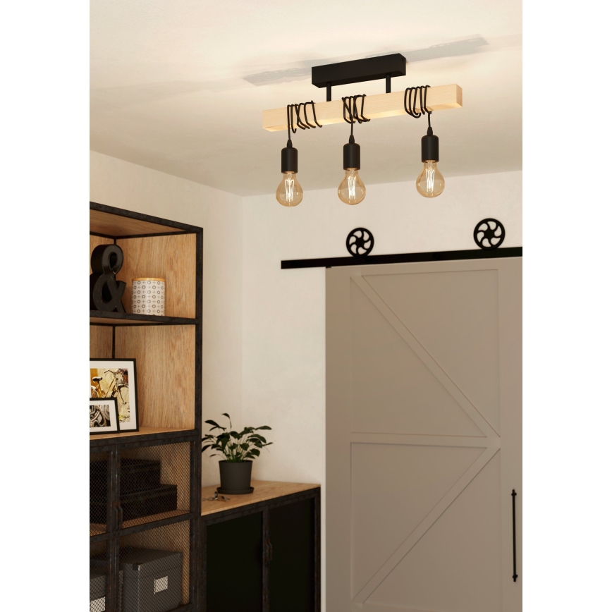 Eglo - Tvirtinamas sietynas TOWNSHEND 3xE27/60W/230V