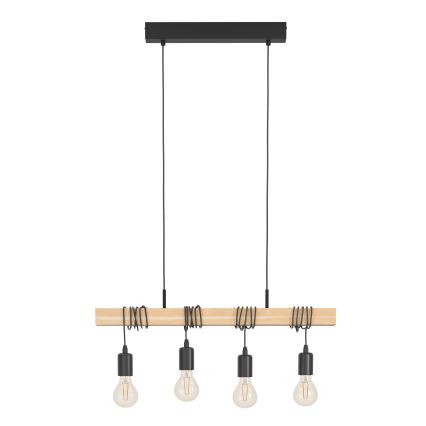 Eglo - Pakabinamas sietynas TOWNSHEND 4xE27/60W/230V - FSC sertifikuota