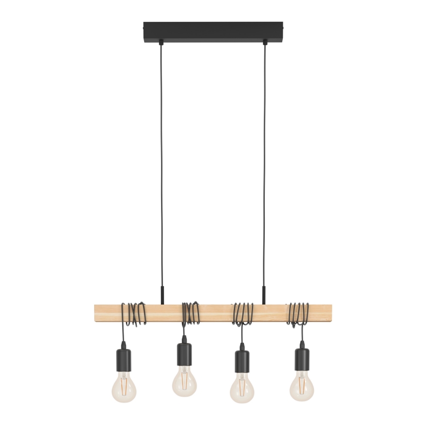 Eglo - Pakabinamas sietynas TOWNSHEND 4xE27/60W/230V - FSC sertifikuota