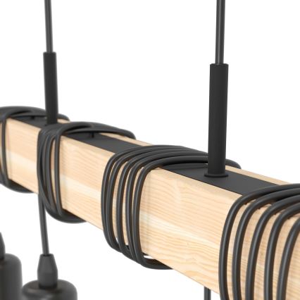 Eglo - Pakabinama liustra TOWNSHEND 4xE27/60W/230V