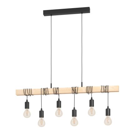 Eglo - Pakabinamas sietynas TOWNSHEND 6xE27/60W/230V