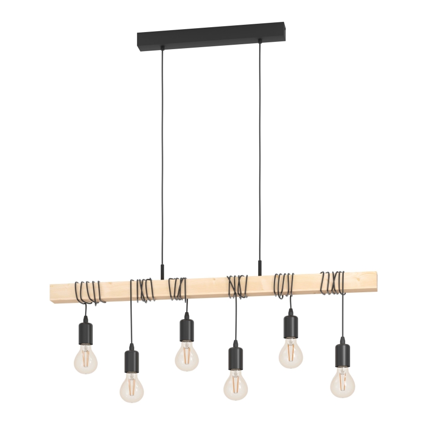 Eglo - Pakabinamas sietynas TOWNSHEND 6xE27/60W/230V