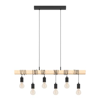 Eglo - Pakabinamas sietynas TOWNSHEND 6xE27/60W/230V