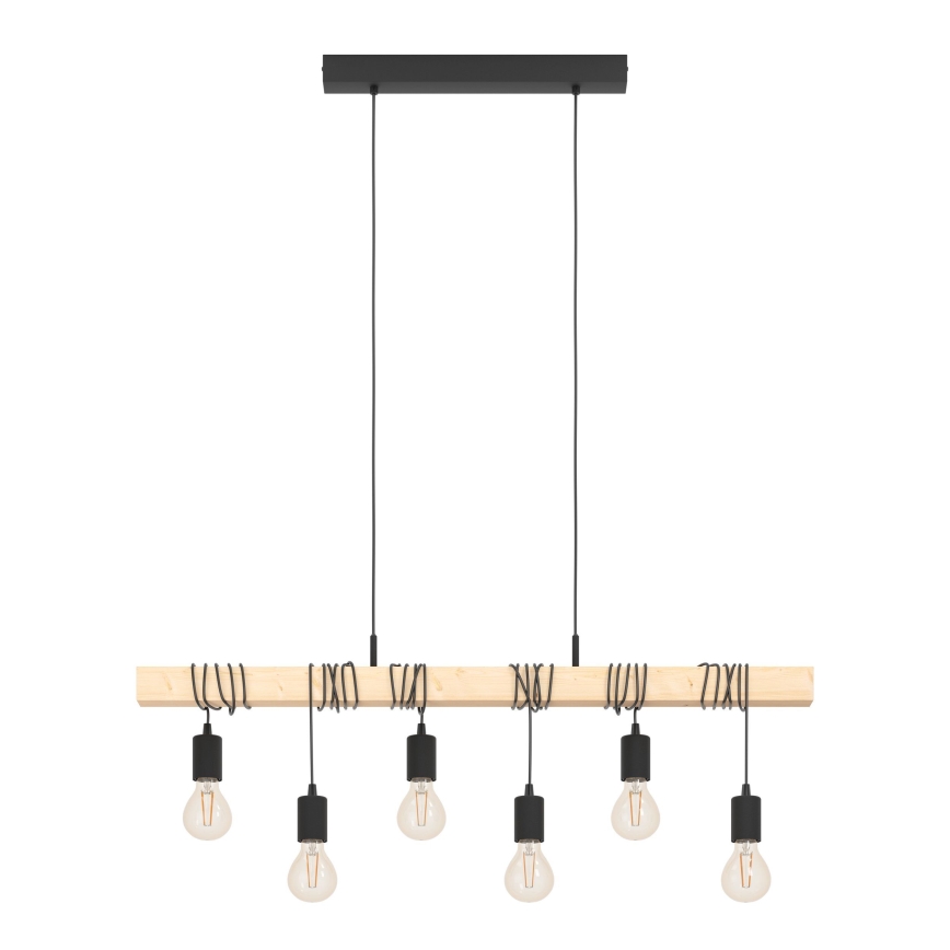 Eglo - Pakabinamas sietynas TOWNSHEND 6xE27/60W/230V
