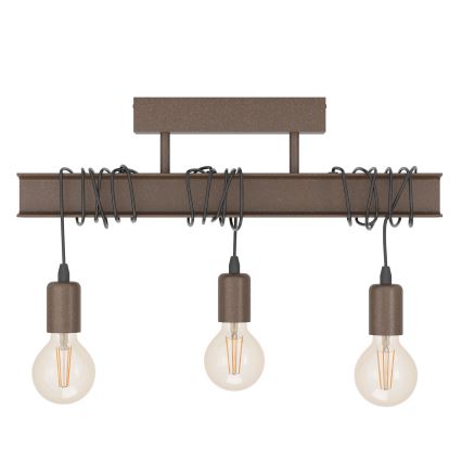 Eglo - Ant pagrindo montuojamas sietynas TOWNSHEND 3xE27/60W/230V