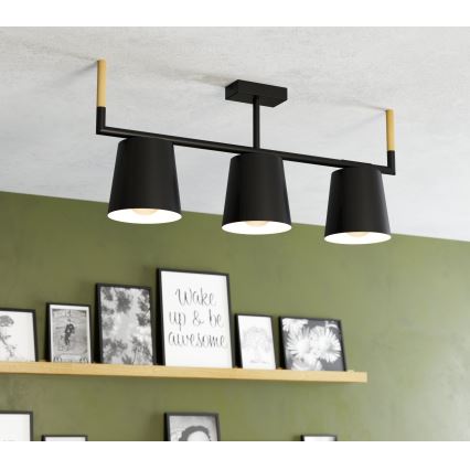 Eglo - Sietynas ant stulpo 3xE27/40W/230V