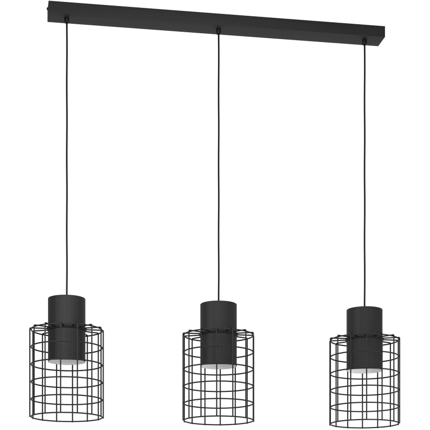 Eglo - Pakabinamas sietynas ž3xE27/40W/230V juodas