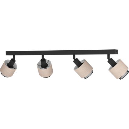 Eglo - Akcentinis apšvietimas 4xE14/40W/230V juoda/smėlio spalva