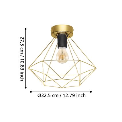 Eglo - Lubinis šviestuvas 1xE27/60W/230V