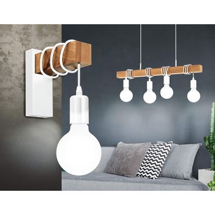 Eglo - Pakabinamas sietynas TOWNSHEND 4xE27/60W/230V - FSC sertifikuota