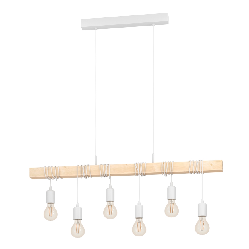 Eglo - Pakabinamas sietynas TOWNSHEND 6xE27/60W/230V