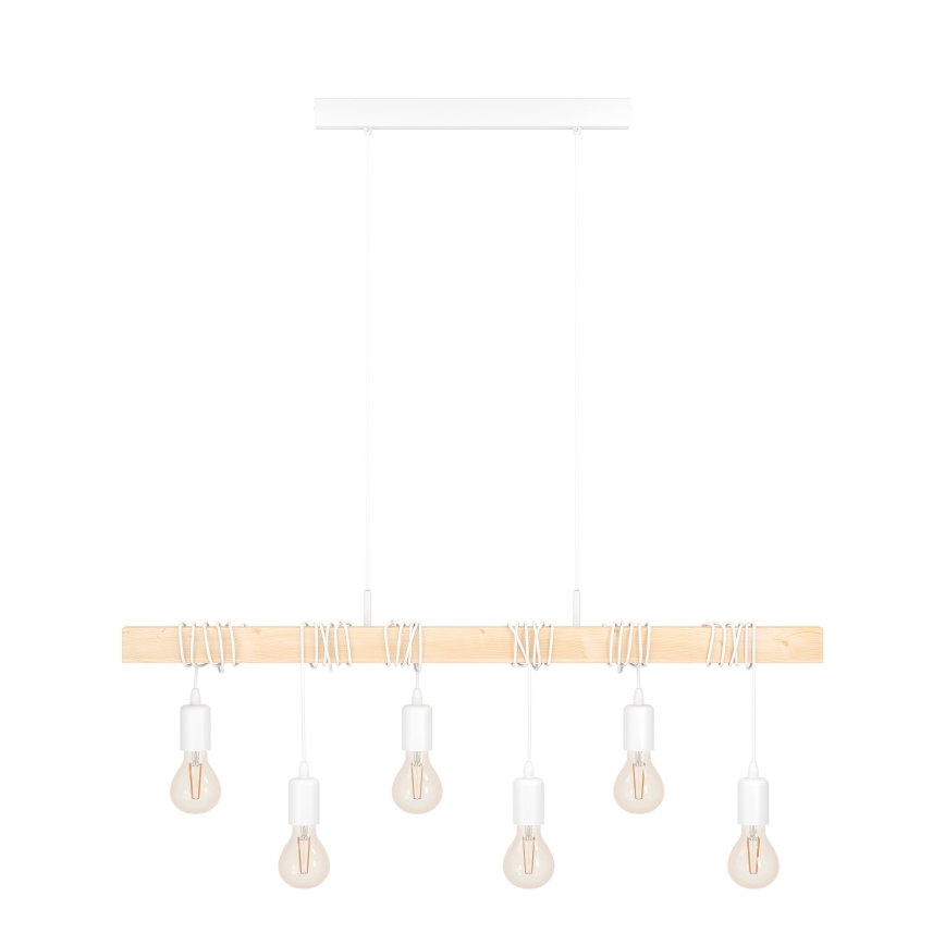 Eglo - pakabinama liustra ant laido TOWNSHEND 6xE27/60W/230V