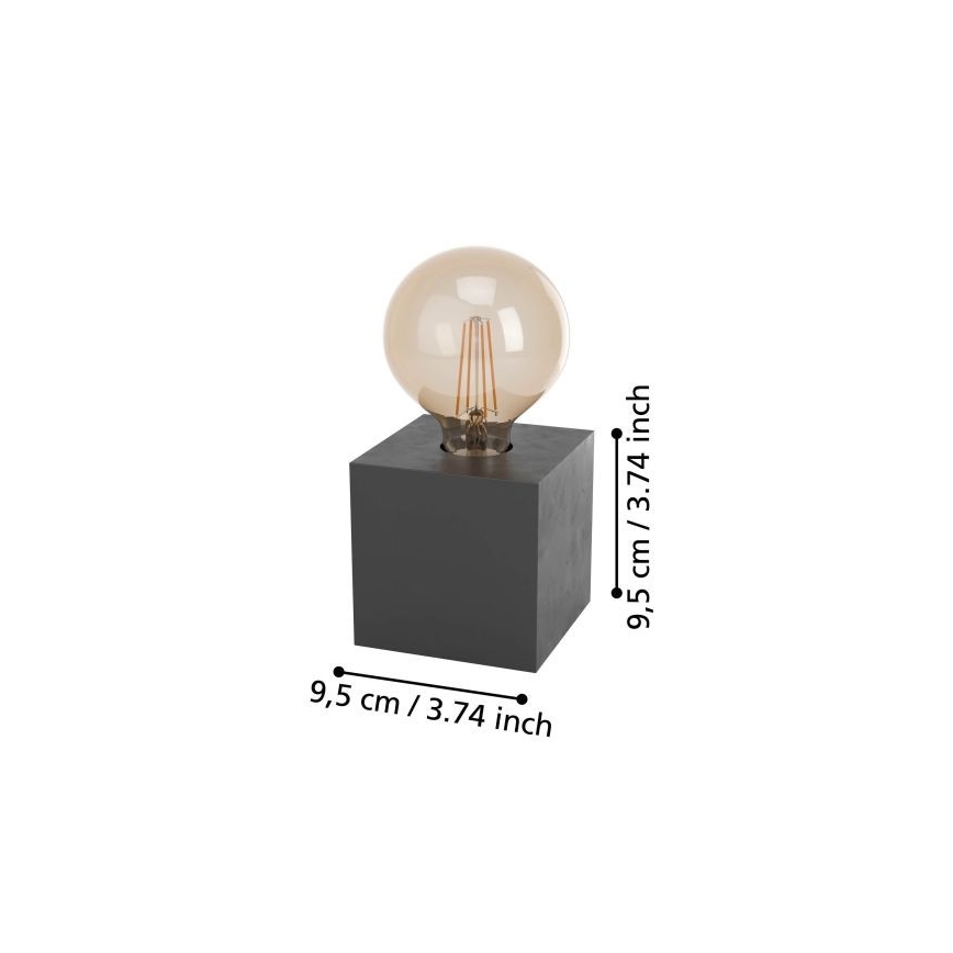 Eglo - Stalinė lempa 1xE27/40W/230V antracitas