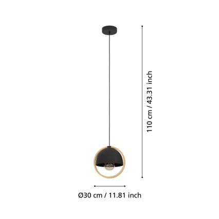 Eglo - Pakabinamas sietynas 1xE27/40W/230V