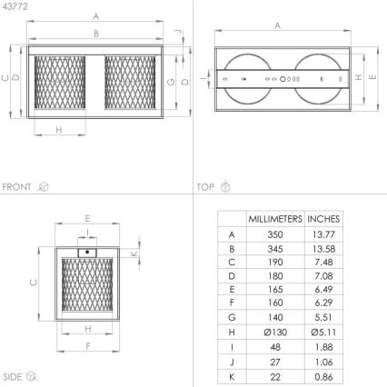 Eglo – Lubinis šviestuvas 2xE27/40W/230V