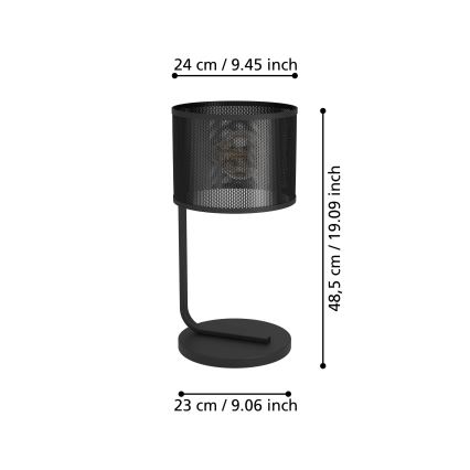 Eglo 43797 - Stalinis šviestuvas MANBY 1xE27/40W/230V