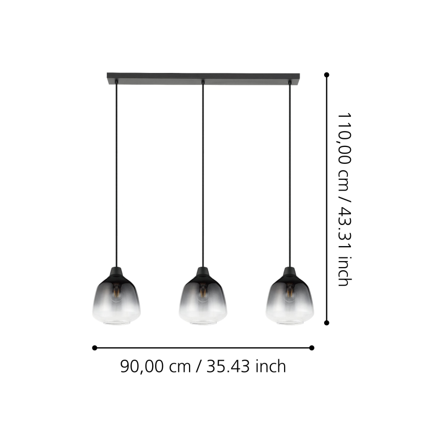 Eglo - Pakabinamas sietynas 3xE27/40W/230V