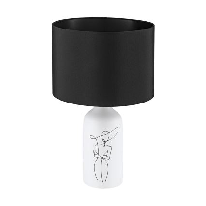 Eglo - Stalinė lempa 1xE27/40W/230V juoda/balta