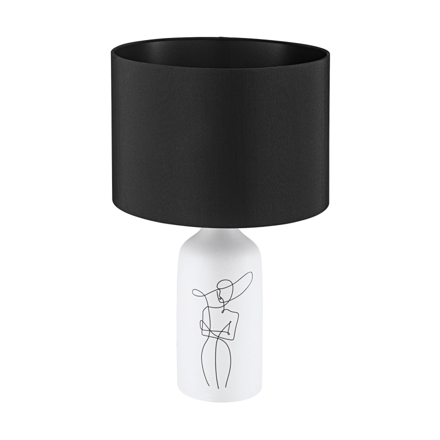 Eglo - Stalinė lempa 1xE27/40W/230V juoda/balta