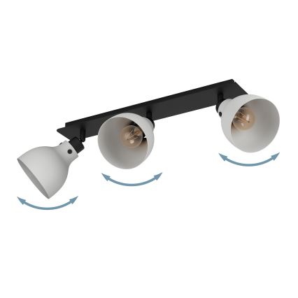 Eglo 43829 - Akcentinis apšvietimas MATLOCK 3xE27/40W/230V