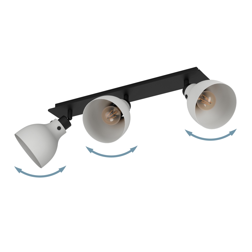 Eglo 43829 - Akcentinis apšvietimas MATLOCK 3xE27/40W/230V