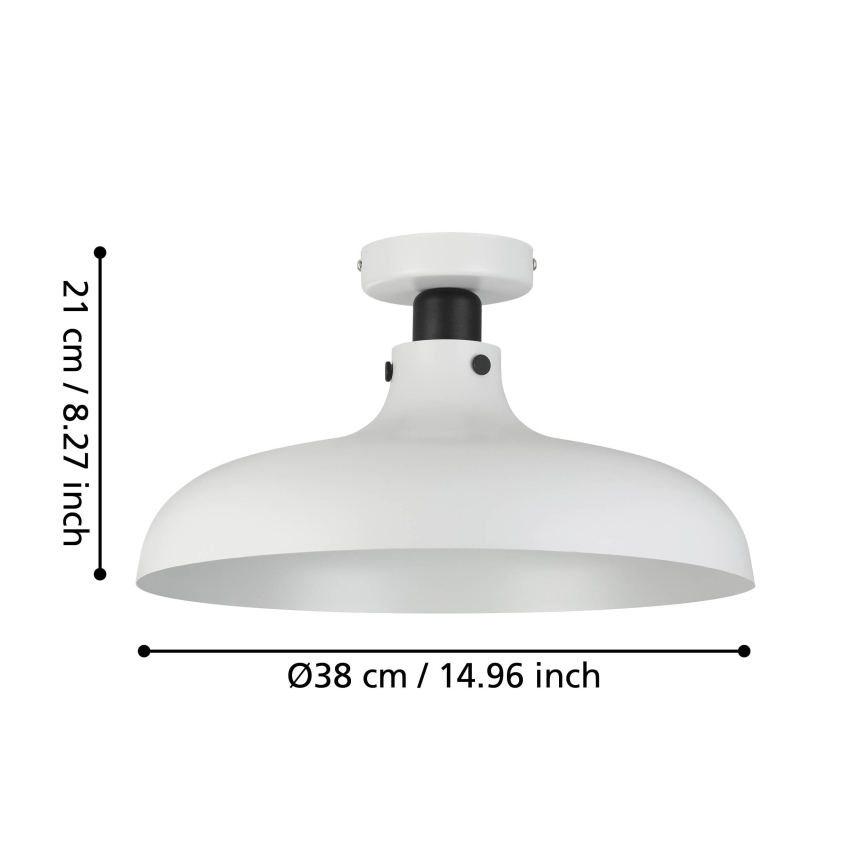 Eglo - Lubinis šviestuvas 1xE27/40W/230V