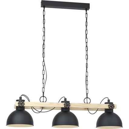Eglo - Sietynas, kabinamas ant grandinės 3xE27/28W/230V - FSC sertifikuota