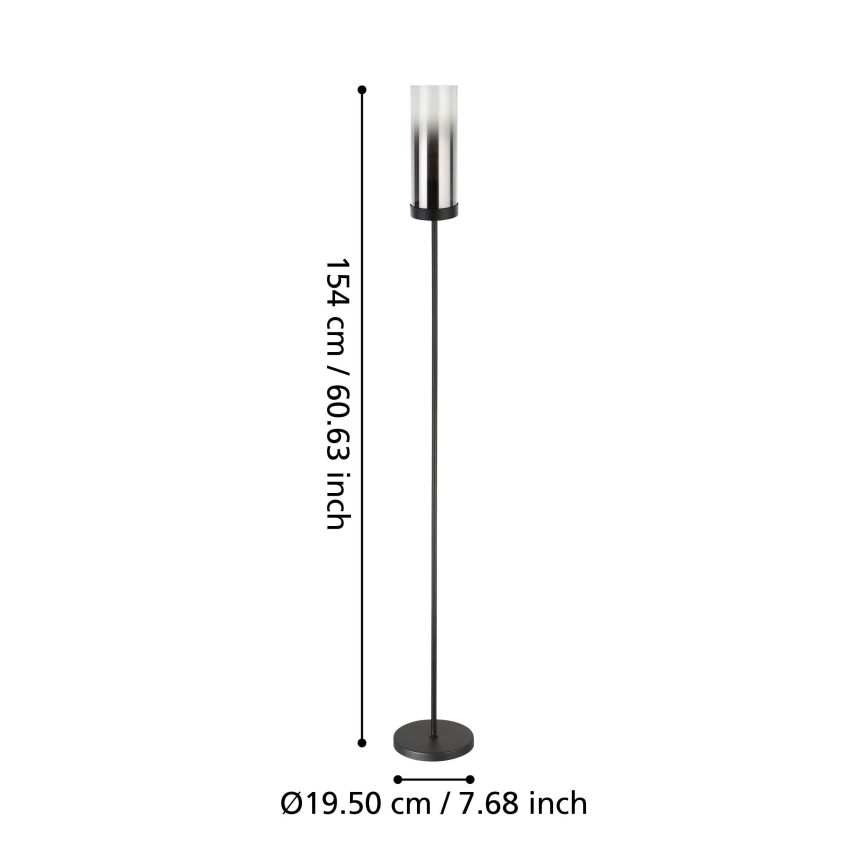 Eglo - Toršeras 1xE27/40W/230V juoda
